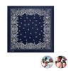 Bandana Stampa 55x55cm Bandane Fiori Western Sciarpa da Collo alla Moda Foulard per Capelli Street Dance Copricapo Hiphop