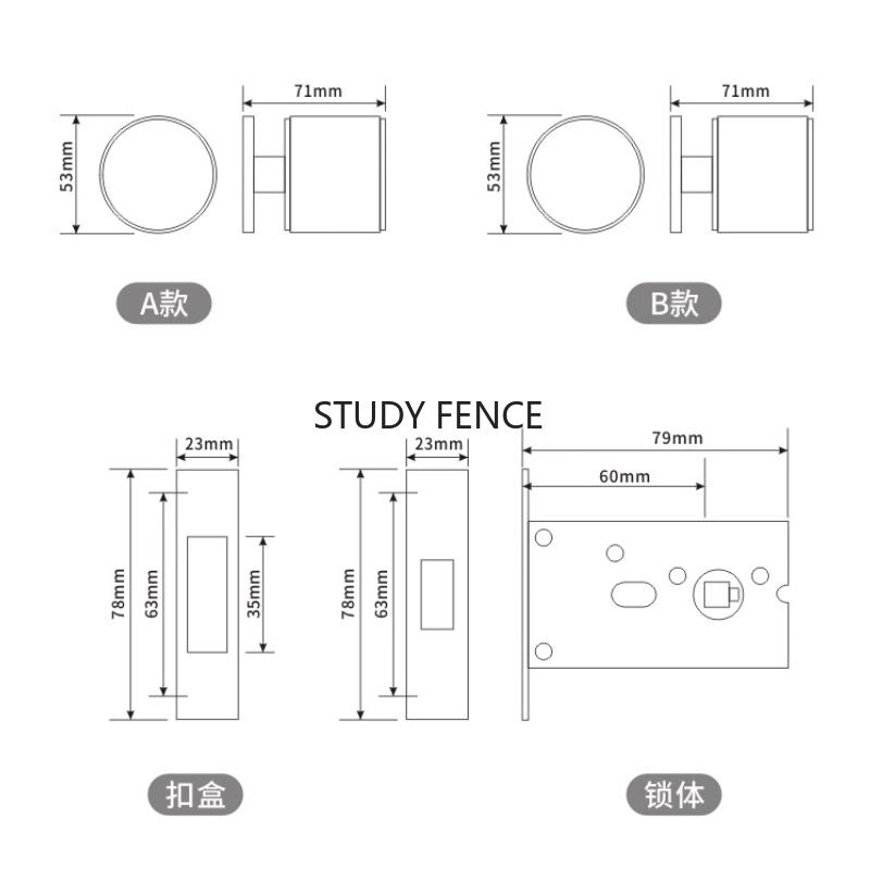 Cerradura de Puerta Invisible de un Solo Lado Cerradura de Puerta Oculta para Interiores Cerradura de Puerta de Pared de Fondo Incluyendo Llave Accesorios de Ferretería para el Hogar