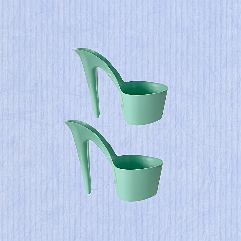2pcs High Heel Shaped Flower Pots, Modern High Heel Shaped Plastic Flower PotsMultifunctional Floor Standing Flower Pots