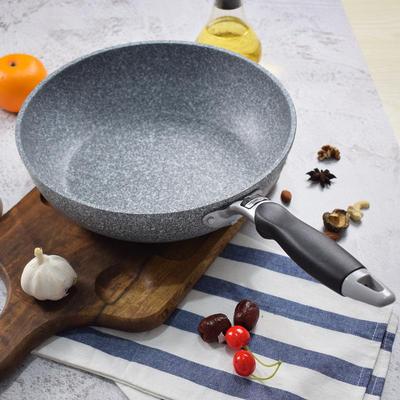 Antihaftbeschichtete Bratpfanne aus japanischem Medizinstein: 24 cm Haushaltsgröße und 28 cm Gewerbegröße
