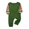 Christmas-print long-sleeve and long-pant matching family loungewear set
