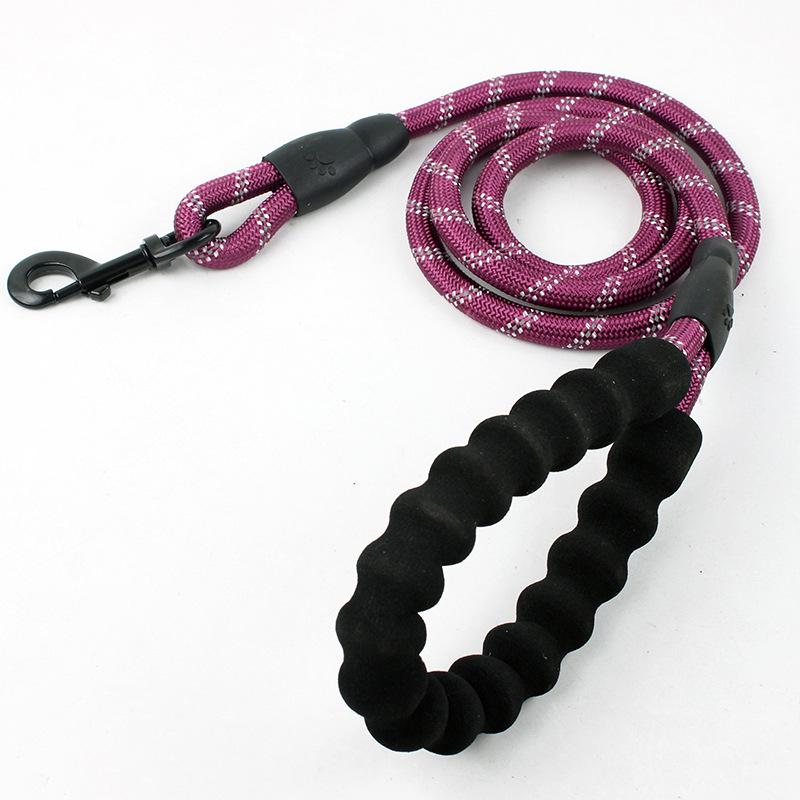 New dog leash pet products leash reflective nylon round rope walking dog rope dog leash dog chain