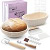 Natural Rattan Bread Proofing Baskets Set - Round & Oval Fermentation Tools