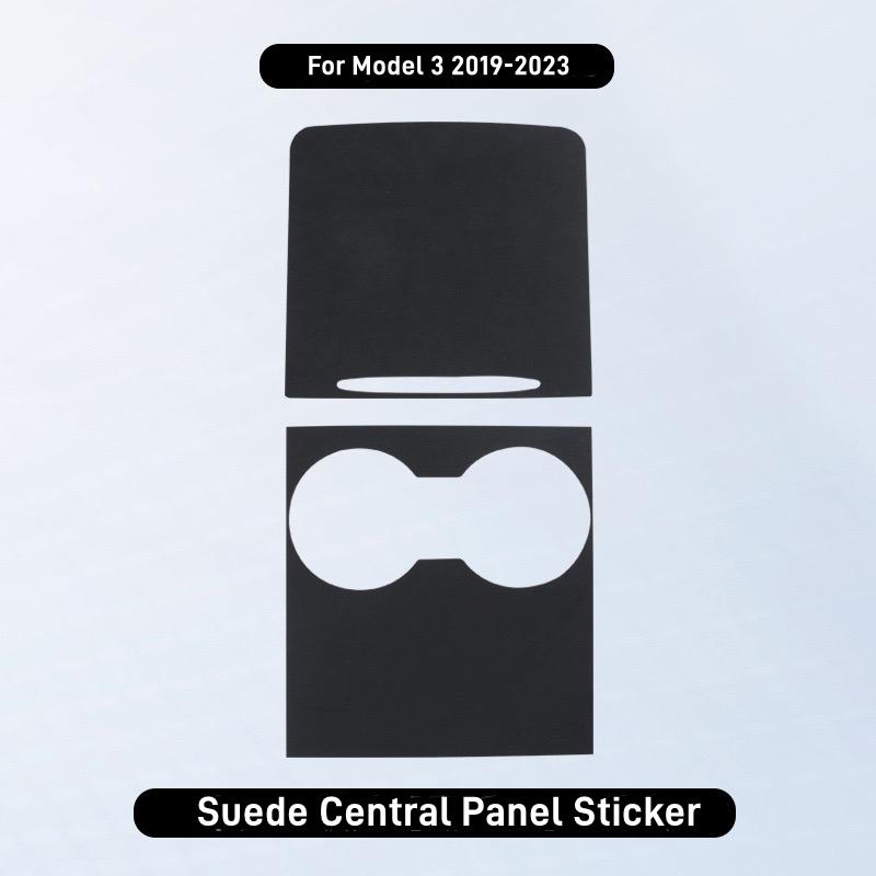 Suede Center Console Protector Cover for Tesla Model 3 Y 2025-2025 Model 3 Highland 2025 Central Panel Sticker Car Accessories