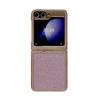 New Samsung ZFlip6 Flash Powder Electroplated Mobile Phone Case Suitable for Zflip5 Fashionable Women's Flash Diamond Girl Two In One