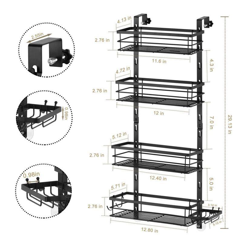Bathroom basket on the fourth floor behind the door, surface treatment process, waterproof and rust proof