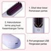 Negative lon Wireless Hair Straightener Comb Cordless Hair Curler Portable Mini Comb  Hair Care
