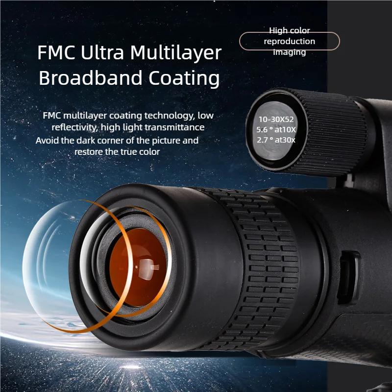 12x52 Kraftfull Monokulär Teleskop HD ED Lins, Vattentät Kompakt för Jakt Fågelskådning Utomhus Camping Resor