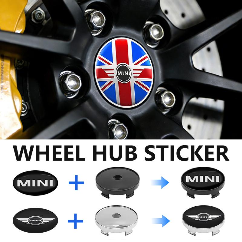 4pcs Car 56mm Wheel Hub Cover Accessories For MINI R52 R53 R56 R57 R58 R60 CLUBMAN COUNTRYMAN Emblem G2