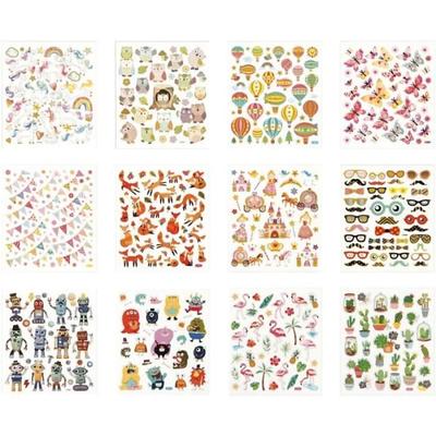 Storage Booklet with Stickers - 15 X 16.5 Cm - 12 Sheets