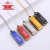 Cross Swan 4-Hole 8-Tone Mini Necklace Harmonica for Children and Beginners
