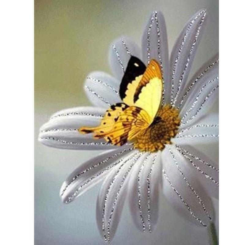 

5D DIY Алмазная картина Мозаика Бабочка Полный дрель Quare/круглая алмазная вышивка Подарок или украшениекровать