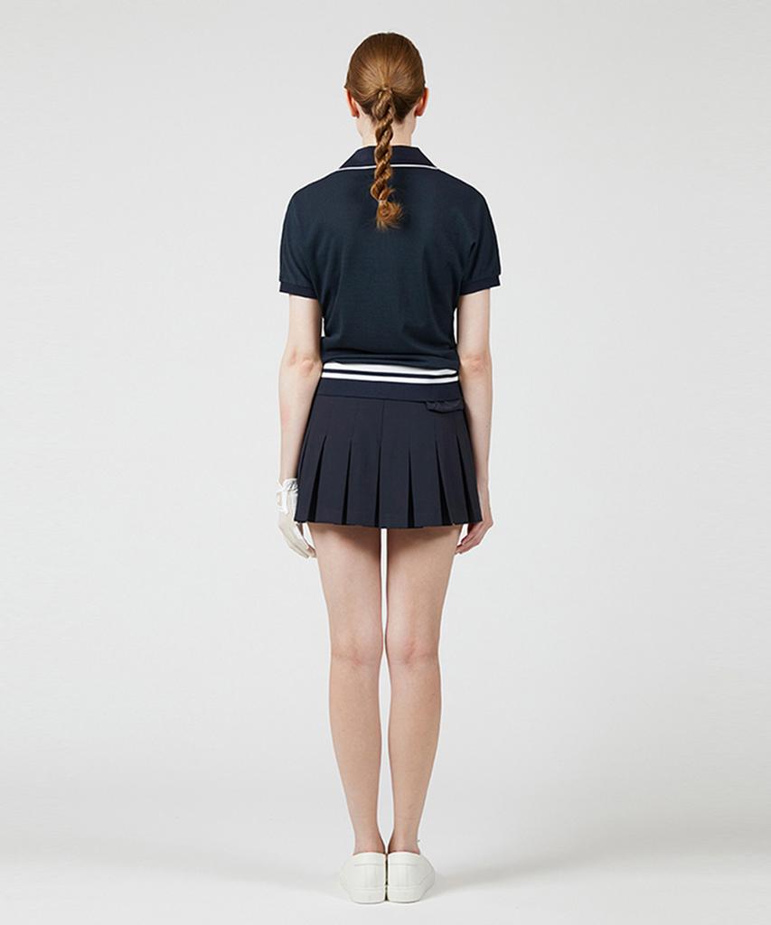 AVEN Raglan Relaxed Fit Polo Shirt Navy