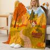 Flannel Blanket: Pilling-Resistant, Soft & Warm All Seasons, Perfect for Home Leisure