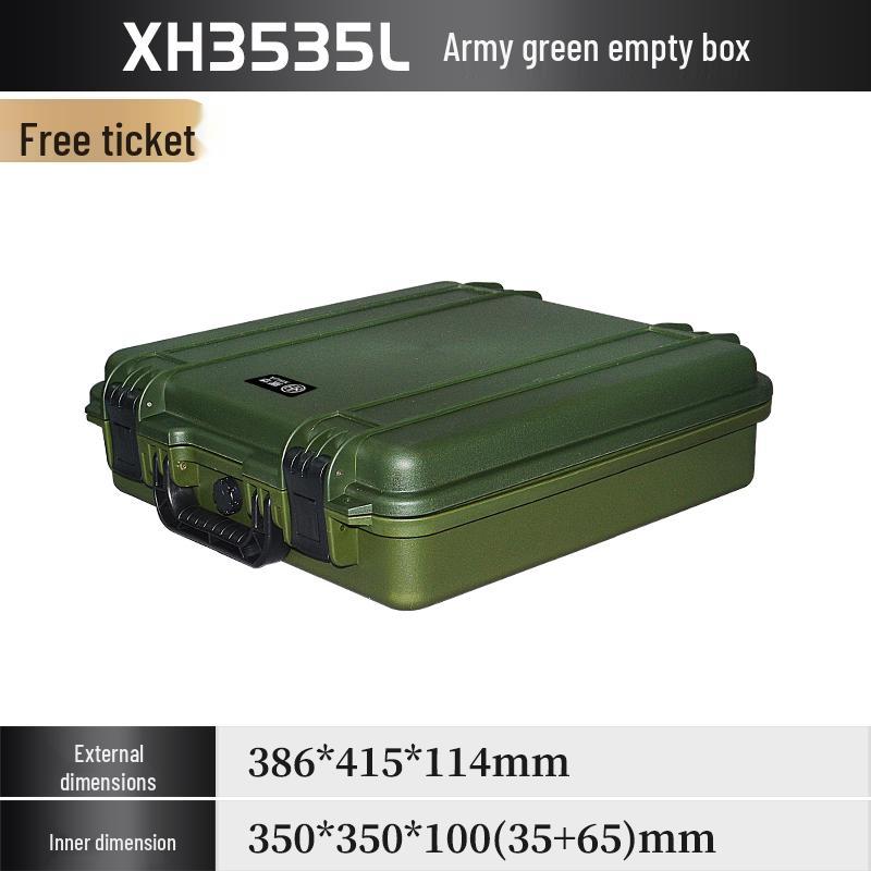 Xihua IP67 Waterproof ROHS Certified Thickened Plastic Toolbox - 35x35 Square Moisture-Proof Instrument Case