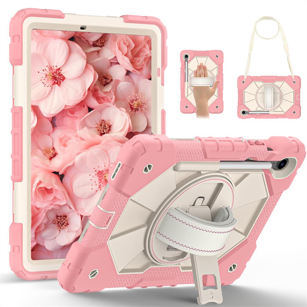 

Повний захист на 360 градусів! Багатофункціональний чохол для планшета Samsung Galaxy Tab S10 FE/Tab S9/Tab S9 FE Samsung Galaxy Tab S9 FE рожевий