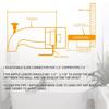 Bathtub Faucet Replacement with Diverter Pull Type Bathtub Faucet Zincs Alloy Bathroom Tub Spout Bathroom Accessories