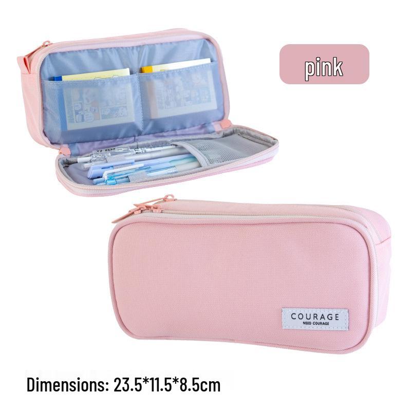 

Double-Layer Large Capacity Multi-Functional Pencil Case for Students with Modern Design