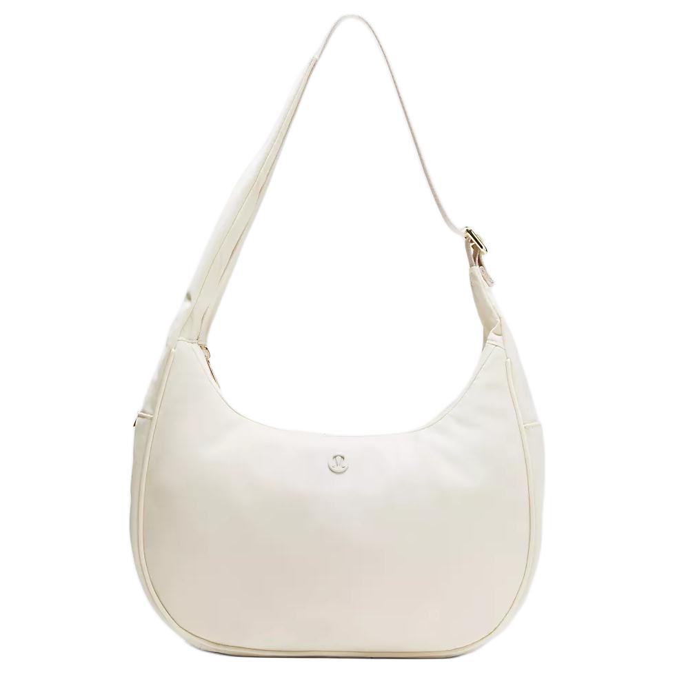

Lululemon City Essentials 4L Brand Logo Nylon Shoulder Bag Women Shoulder Bag Light-Ivory LW9FRTS-042797 Ivory & Gold Metal