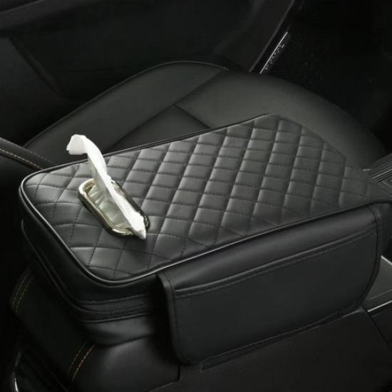 1x Car Armrest Cushion Cover Center Console Mat Pad Storage Interior Accessories