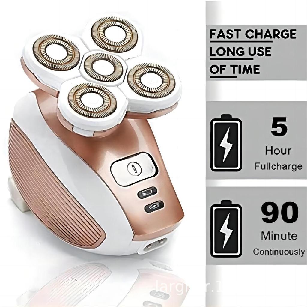 Largner Women's Nose Hair Trimmer with 5 Washable Heads