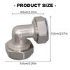 4Pcs 3/4inch Compression Air Line Tube Elbow 90 Degree Pipe Fitting Adapter Metal Pipe Fitting Adapter Easy To Install