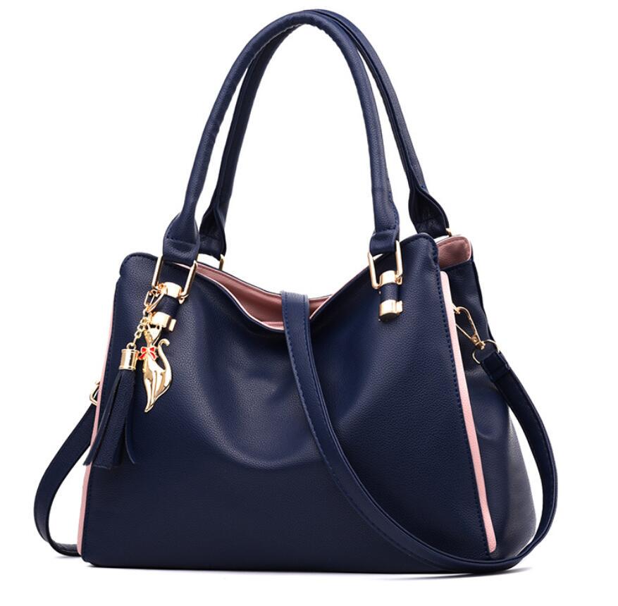 

Women Messenger New Tide Female Top-handle Bag Girls Simple Shoulder Bags Women Handbags for Lady Totes Fashi Party Pack 32x14x23cm