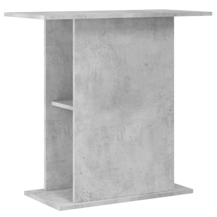 VidaXL Support d'aquarium gris béton 36x75x72,5 cm bois d'ingénierie 833651
