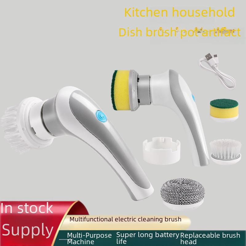 Wireless Multifunctional Electric Cleaning Brush for Kitchen and Bathroom