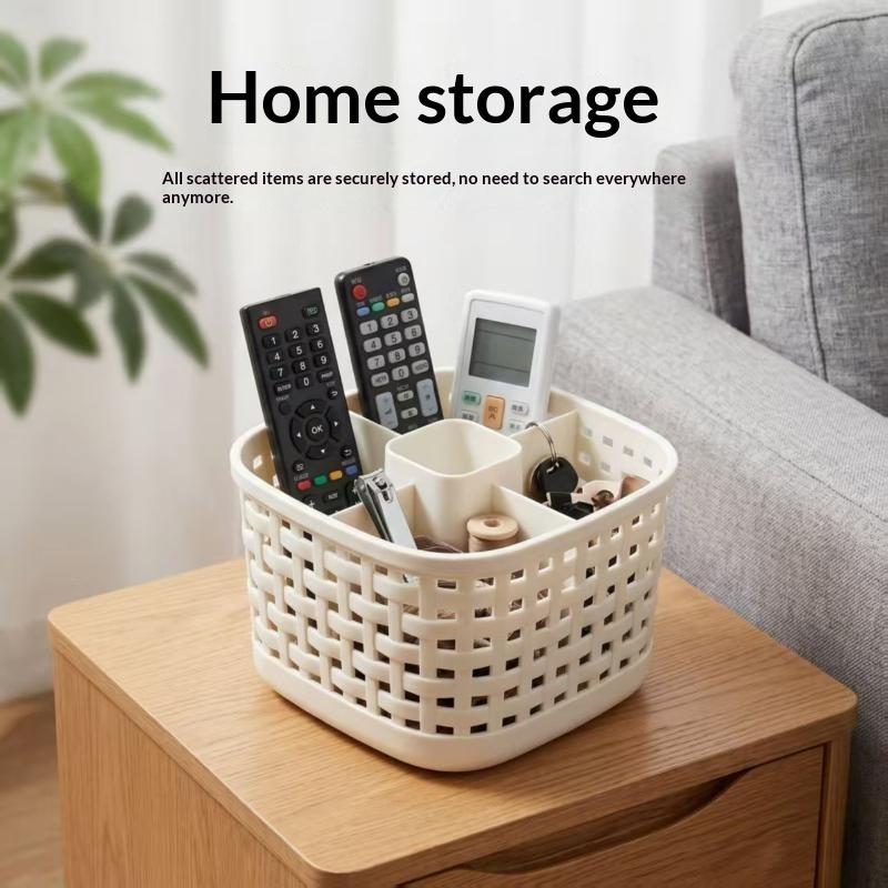 5-Compartment Open-Top Desktop Organizer,Cosmetics Storage Box,Five-Compartment Pen Holder,Multi-Functional Pencil Storage Box