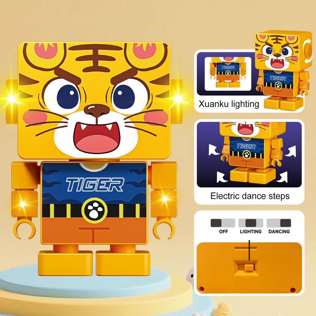 Electric Dancing , Small Monkeys, Robots, Lights, Music, Dazzling Dance Dolls, Toys