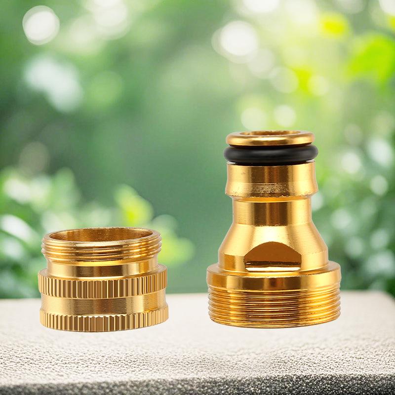 Universal Aluminum Car Wash & Basin Faucet Connector Set, 2-Piece