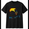Cuckoo Psychedelic Bird Mens T-Shirt Black 100% Cotton Birdwatching Printed