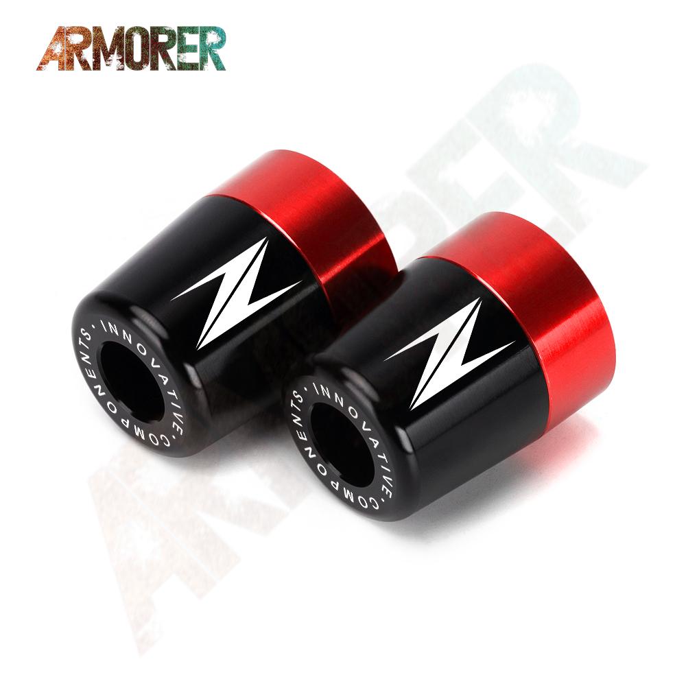Motorcycle Handlebar Grips Handles Bar End Plug Cap Accessories For Kawasaki Z250 Z300 Z400 Z650 Z650RS Z750 Z800 Z1000