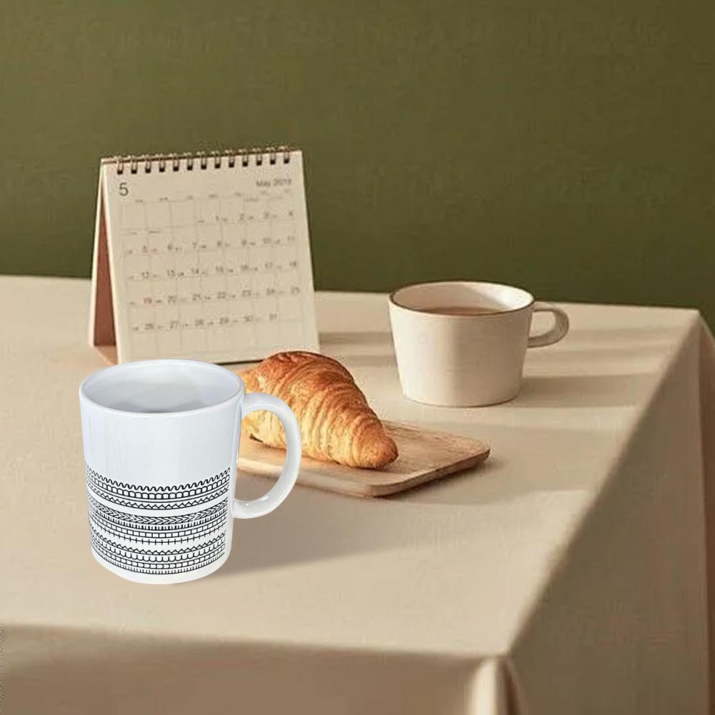330ML High-end Coffee Mugs Hiddens Message Mug Microwave-Safe Drinkware Ergonomic Handle Ceramic Kitchen Hidden Message Coffee