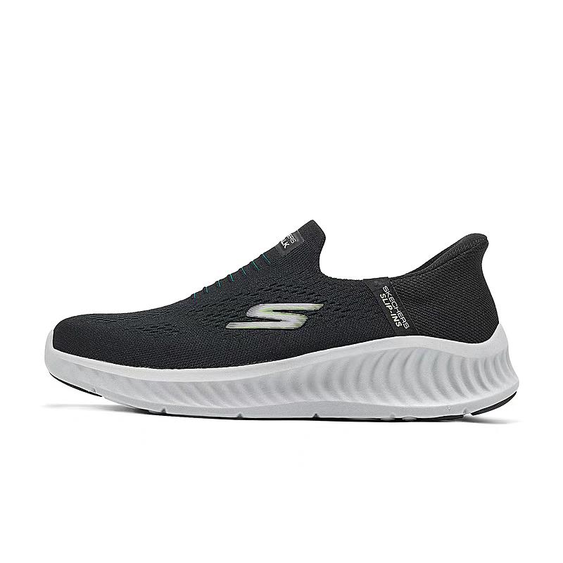 Skechers Mens Go Walk Fabric Comfortable Durable Breathable Low Top Casual Shoes Men sneaker Black 216372-BLK 43