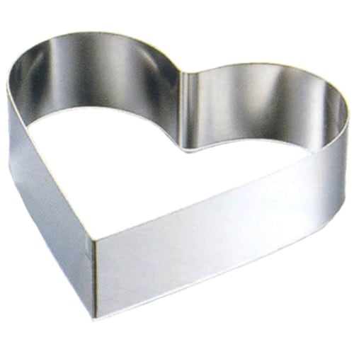 AG 18-8 Heart-shaped Circle Ring 15cm H3cm