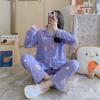 Spring and Autumn Women Pajamas Family Clothing Set Women Long Sleeves and Trousers Autumn and Winter Casual Loose Family Clothing Set