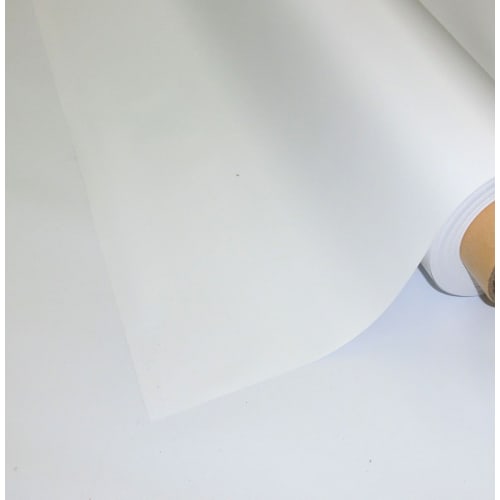 Fuso Synthetic Plain Table Mat, 0.15mm Thick x 120cm x 30m Roll, WP01, White