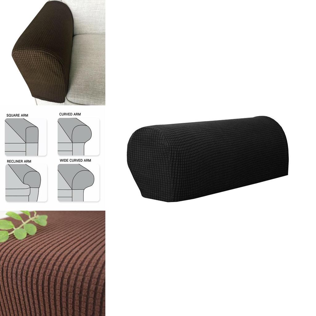Stylish And Durable Armrest Protectors For Sofa And Chair Featuring Soft Spandex Fabric And Easy Installation
