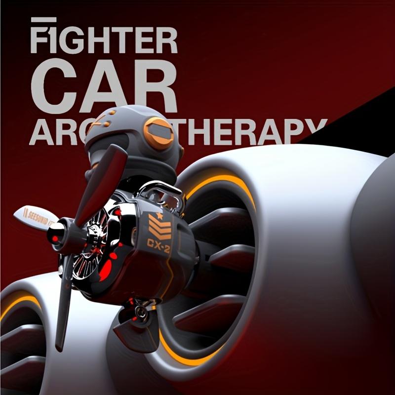 [Flying Diffuser for Cars] Future Warrior Creative Car Aromatherapy Diffuser, ABS Material, Rotating Propeller, 2 Odorless Compression,No Battery