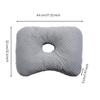 Ear Hole Pillow Quilted Shaped Neck Contoured