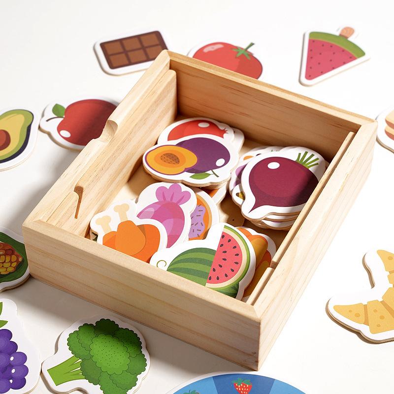 Holz Kinder Früherziehung Holzkiste Simulation Bär Fütterspiel Baby Essstäbchen Feinmotoriktraining Lernspielzeug