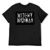 Witchy Woman Sticker T-Shirt Gifts for Boyfriend Summer Top Oversized Football T Shirt Mens T Shirt