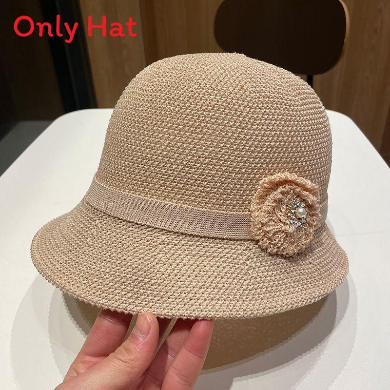 Summer Ladies Hat With Floral Pattern And Sun Protection For Outdoor Travel