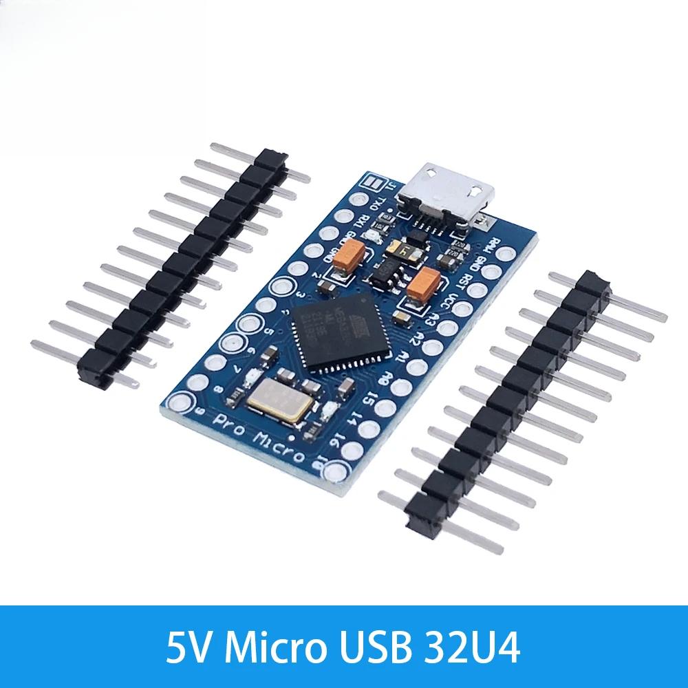 

Type-C MINI USB Pro Micro Для Arduino ATmega32U4 5V/16MHz 3.3V/8Mhz Модуль З 2 Рядним Гребінчастим Роз ємом Плата USB Інтерфейсу Leonardo