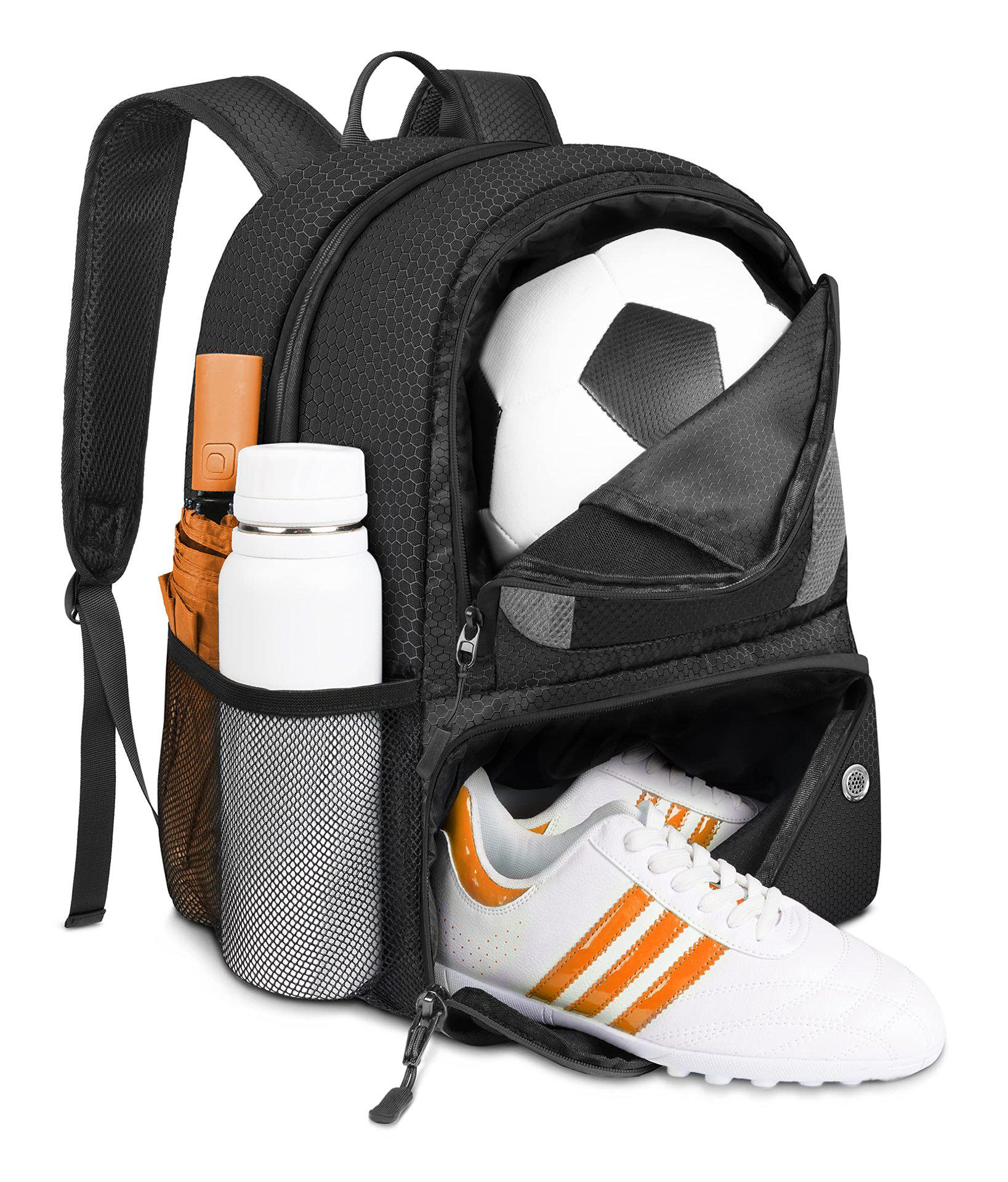 

Новая спортивная сумка большой вместимости с отдельным отсеком для мяча для баскетбола, футбола и тренировок на открытом воздухе 33*20*43 cm (20-35L)