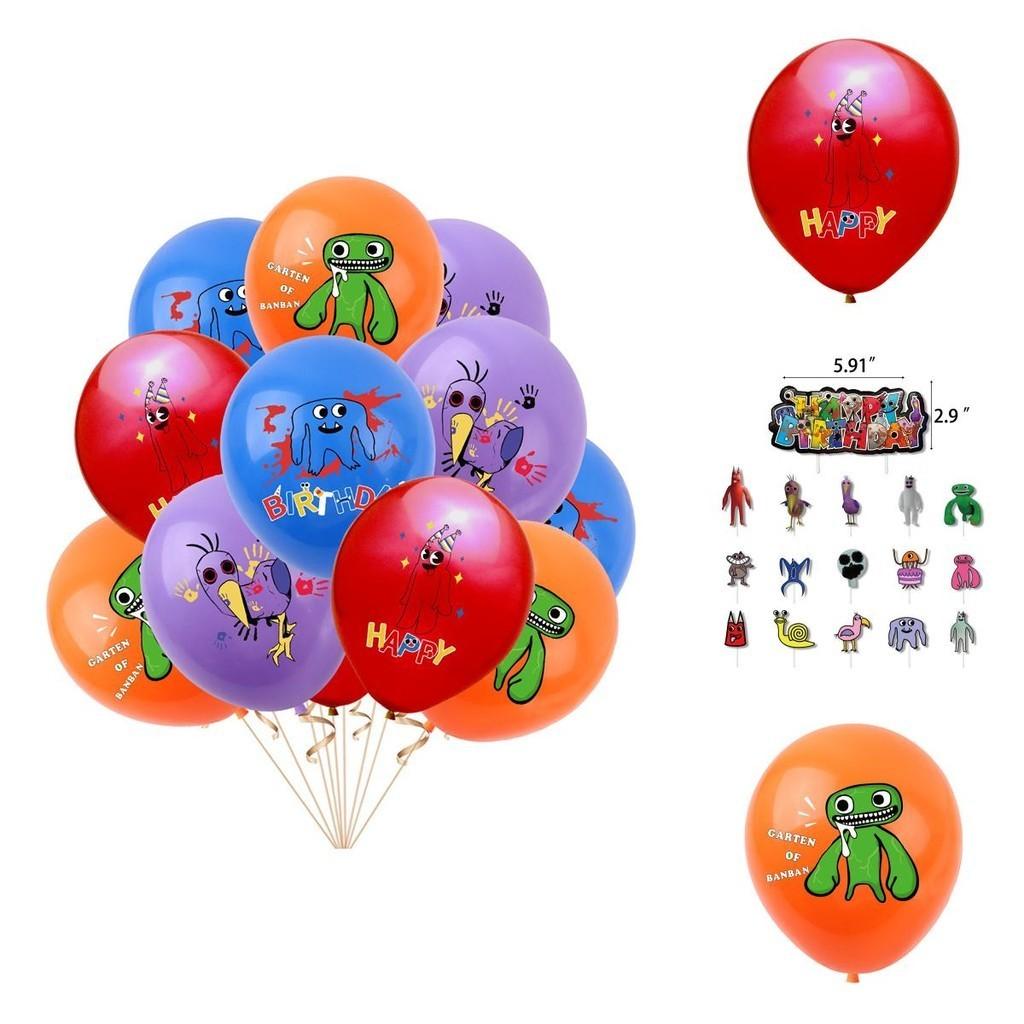 Wunderschön gestaltetes Garten Of Banban Garten Geburtstagsfeier Ballon-Set mit Banner und Streuballons