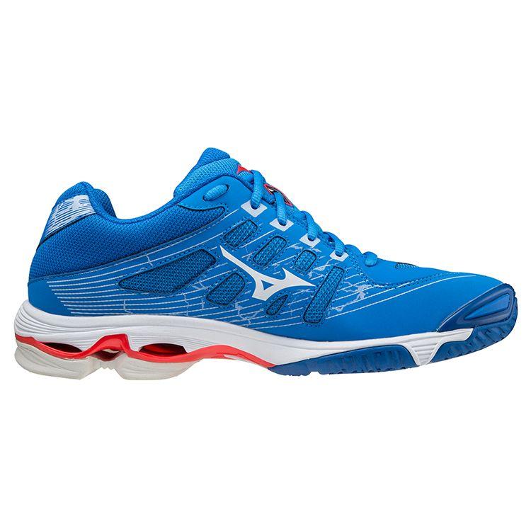 Mizuno Wave Momentum 2 Durable Non-Slip Volleyball Shoes Unisex Shoes Blue White V1GA216024