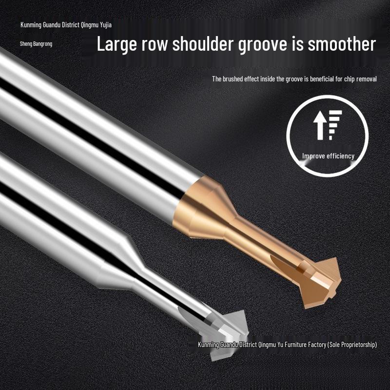 Tungsten Steel Double-Sided 90° Chamfering Tool for Steel and Aluminum